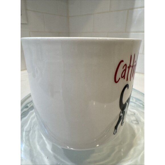 Opalhouse Target 12oz Sentiment Mug Stoneware Cat Lover EUC - Picture 3 of 7